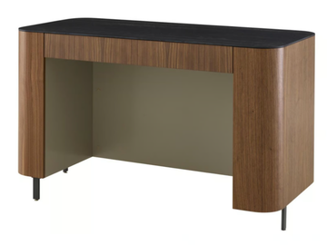 POSTMODERNE - Rectangular wood veneer writing desk by Ligne Roset - view 3